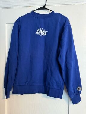 LA Kings Hockey Graphic Crewneck Sweater - Royal/Navy Blue size small